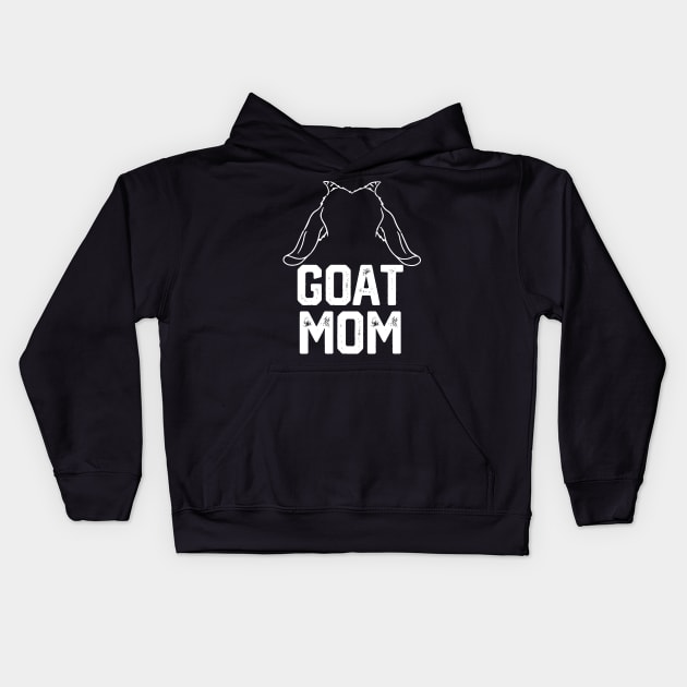 Goat mom Kids Hoodie by spantshirt